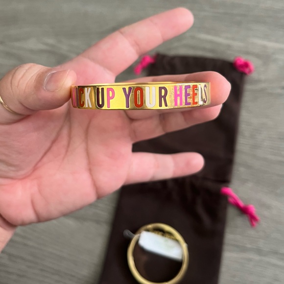 Kate Spade Kick Up Your Heels and Hole Punch Spade Bracelet Bundle lot of 2 - Picture 5 of 8